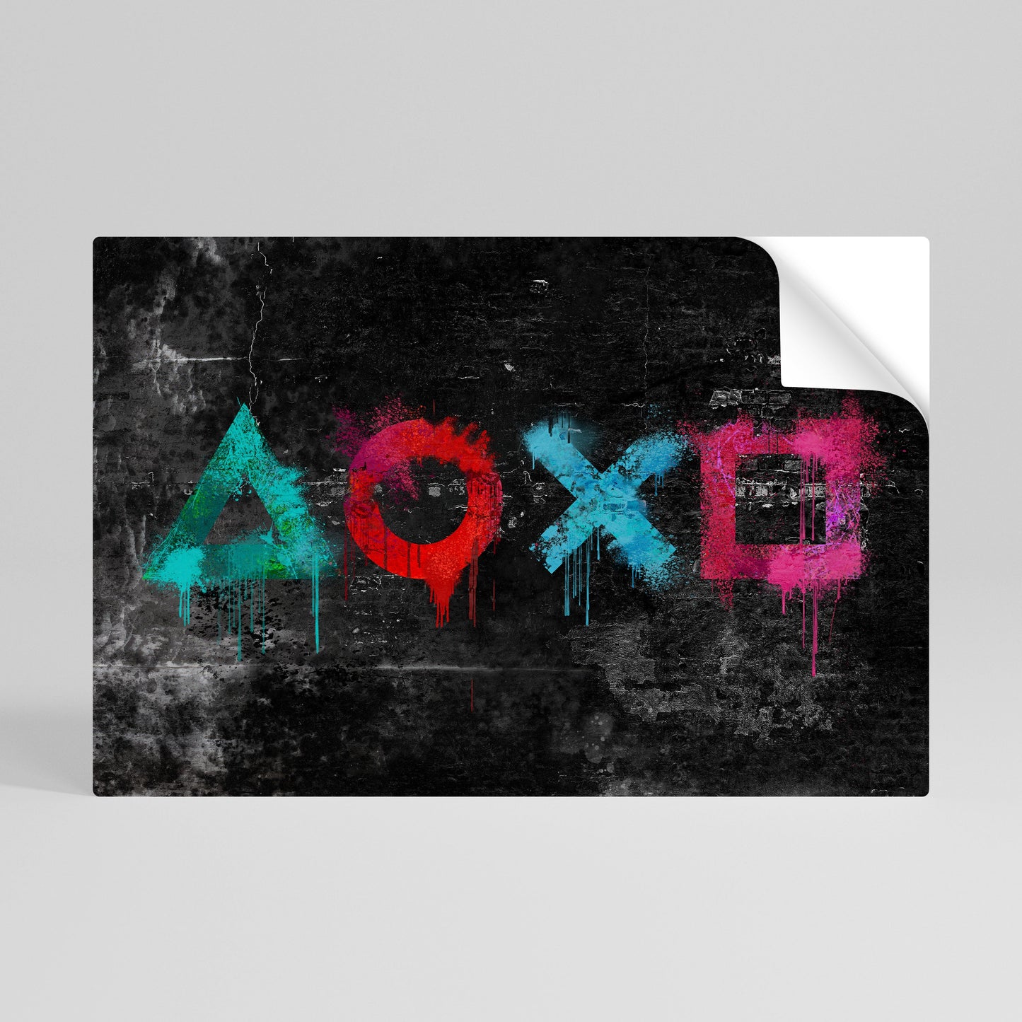 Poster orizzontale staccabile e attaccabile GAMER OUTLAWS