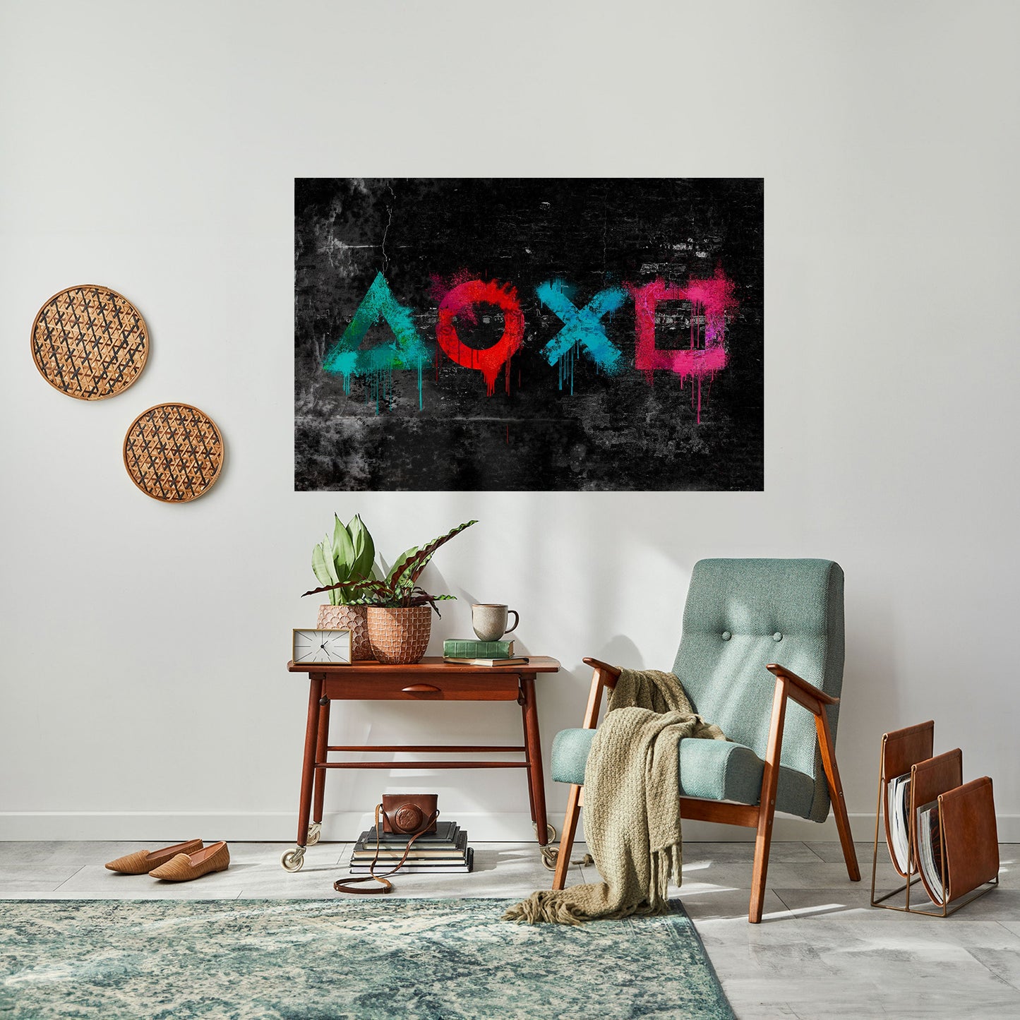 Poster orizzontale staccabile e attaccabile GAMER OUTLAWS