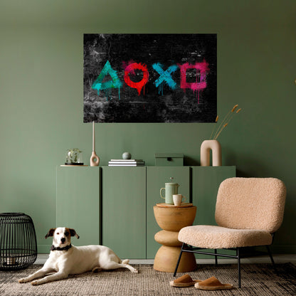 Poster orizzontale staccabile e attaccabile GAMER OUTLAWS
