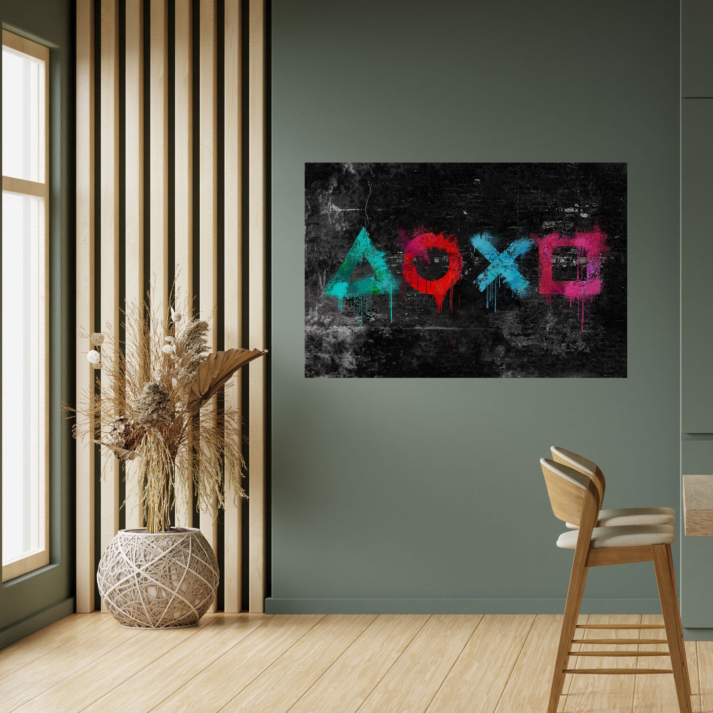 Poster orizzontale staccabile e attaccabile GAMER OUTLAWS