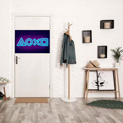 Poster orizzontale staccabile e attaccabile NEON PULSE GAMING