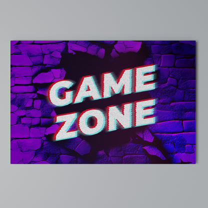 LUMINOUS GAME ZONE Stampa su tela orizzontale