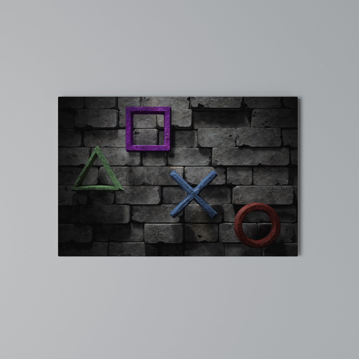 UNDERGOUND CONSOLE ICONS Stampa su tela orizzontale