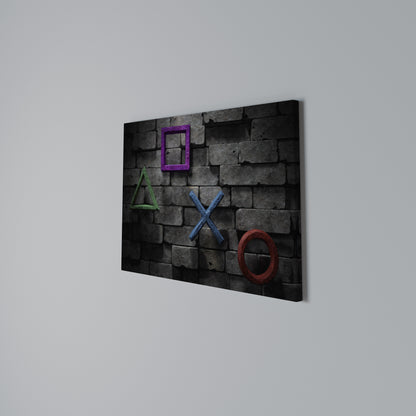 UNDERGOUND CONSOLE ICONS Stampa su tela orizzontale