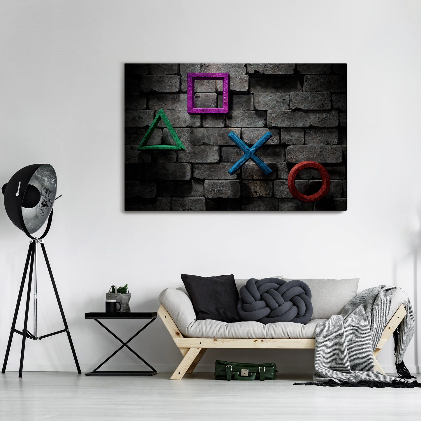 UNDERGOUND CONSOLE ICONS Stampa su tela orizzontale