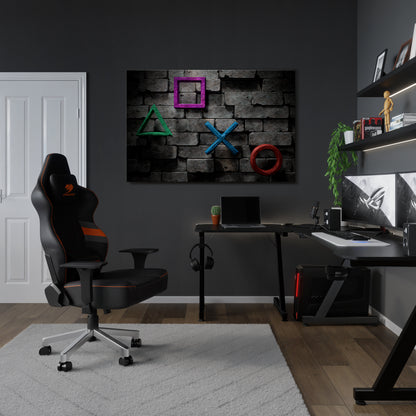 UNDERGOUND CONSOLE ICONS Stampa su tela orizzontale