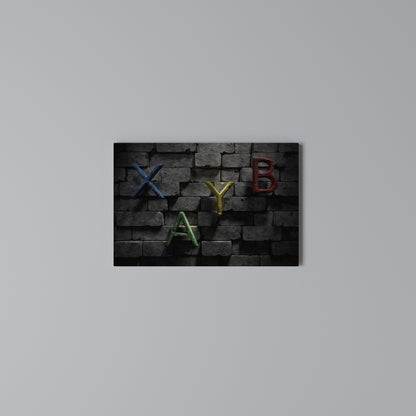 GAMER BRICK LETTERS Stampa su tela orizzontale