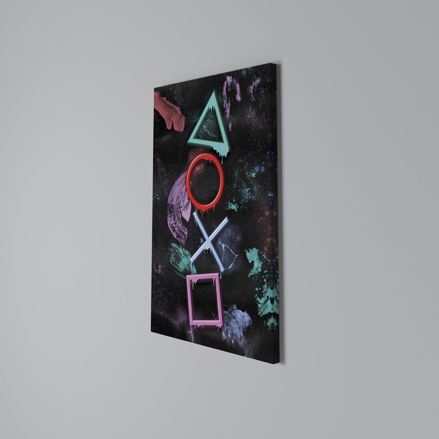 UPRISING NEON ICONS Vertical Canvas Print