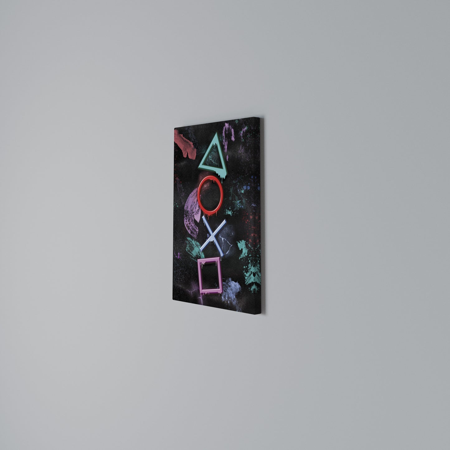 UPRISING NEON ICONS Vertical Canvas Print
