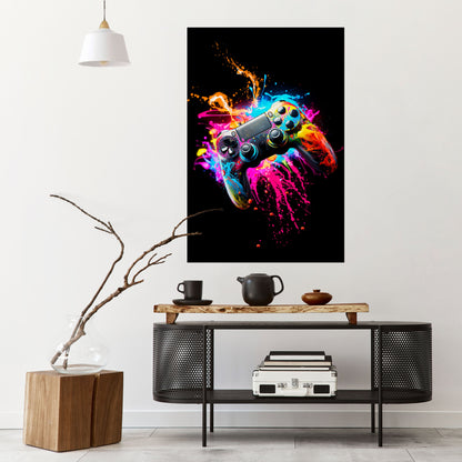 Poster verticale staccabile e attaccabile GAMING LUSH