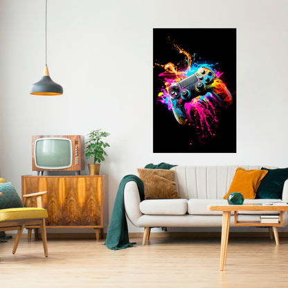 Poster verticale staccabile e attaccabile GAMING LUSH