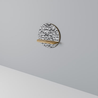 LUNAR LOOM Mensola rotonda per arte in effetto rovere