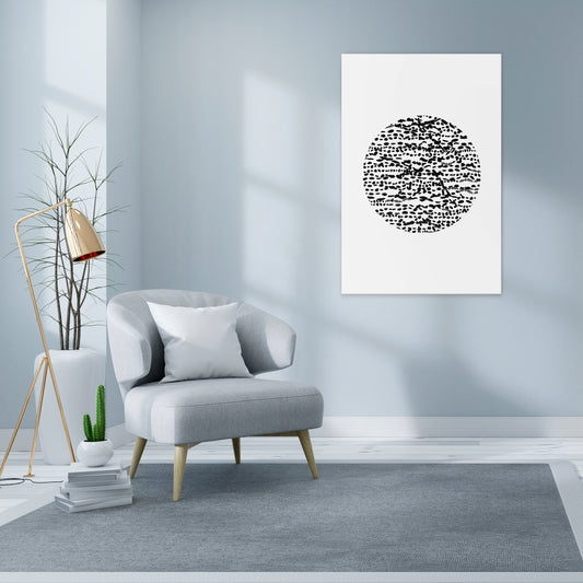 LUNAR LOOM Stampa su tela verticale