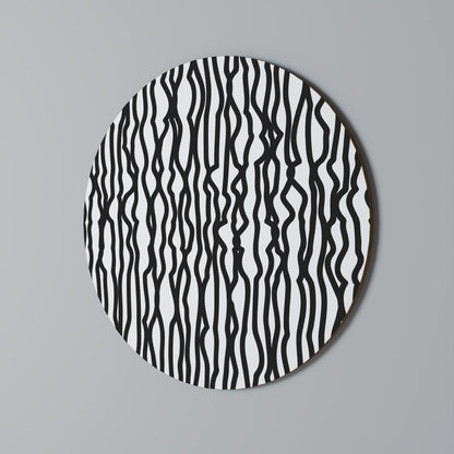 LUNA LINES Arte murale rotonda