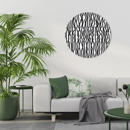 LUNA LINES Arte murale rotonda