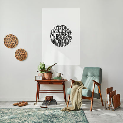 Poster verticale staccabile e attaccabile LUNA LINES
