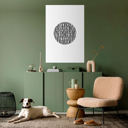 Poster verticale staccabile e attaccabile LUNA LINES