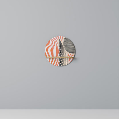 SUBLIME SYNTHESIS Mensola rotonda per arte in effetto rovere