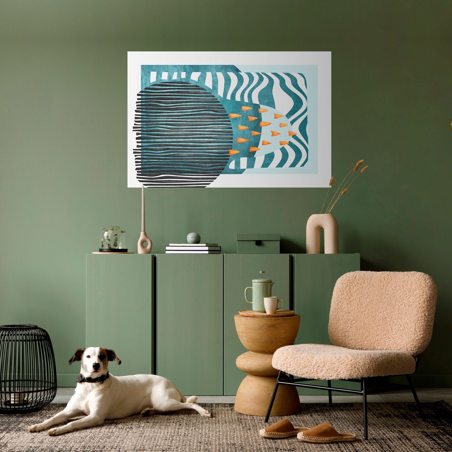 SHROUDED SHAPES Poster orizzontale staccabile e attaccabile