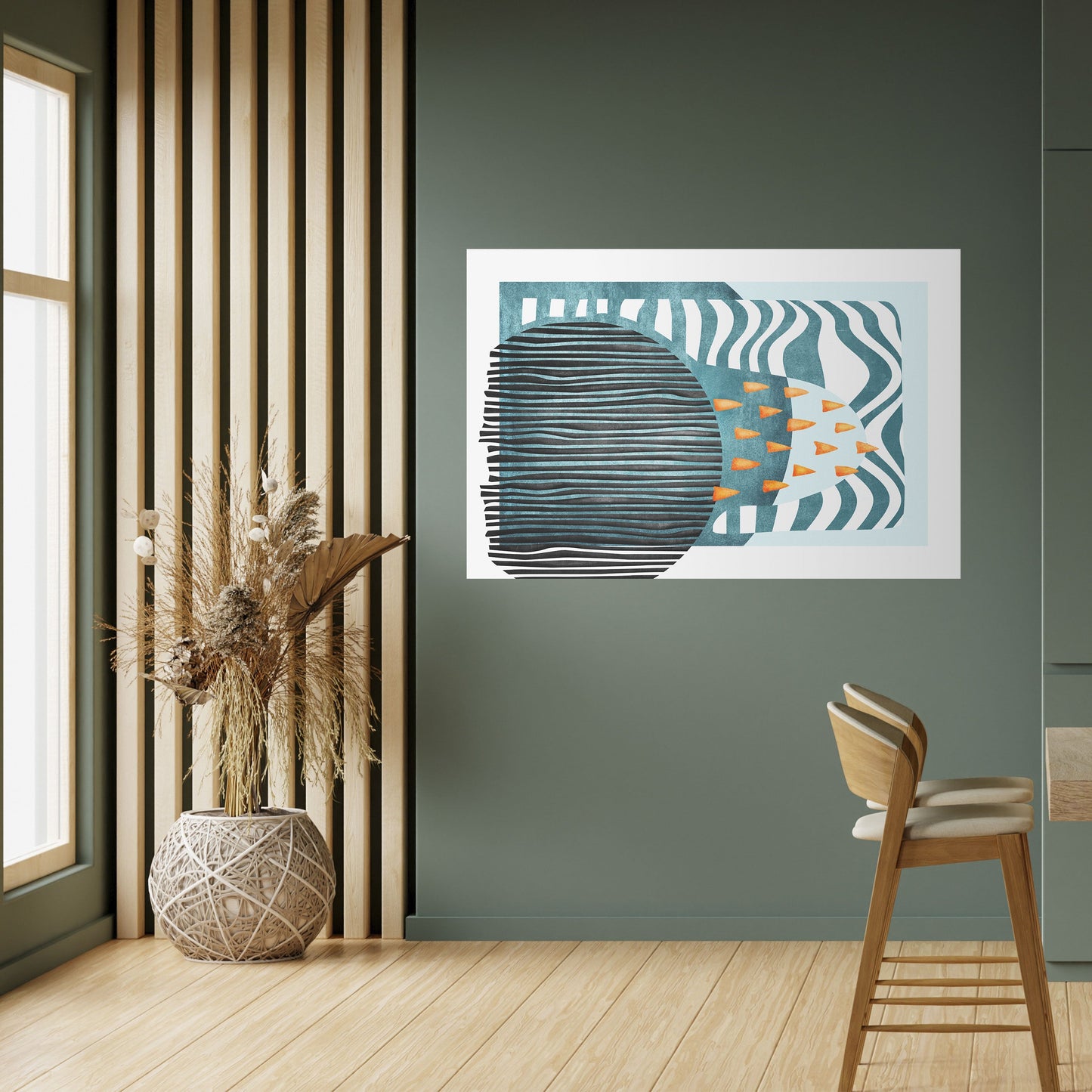 SHROUDED SHAPES Poster orizzontale staccabile e attaccabile