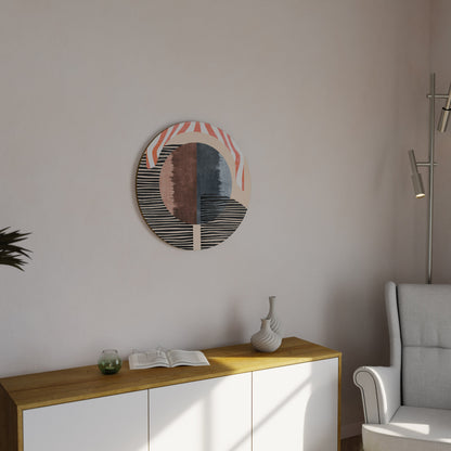 WHISPERS OF FORM Round Wall Art