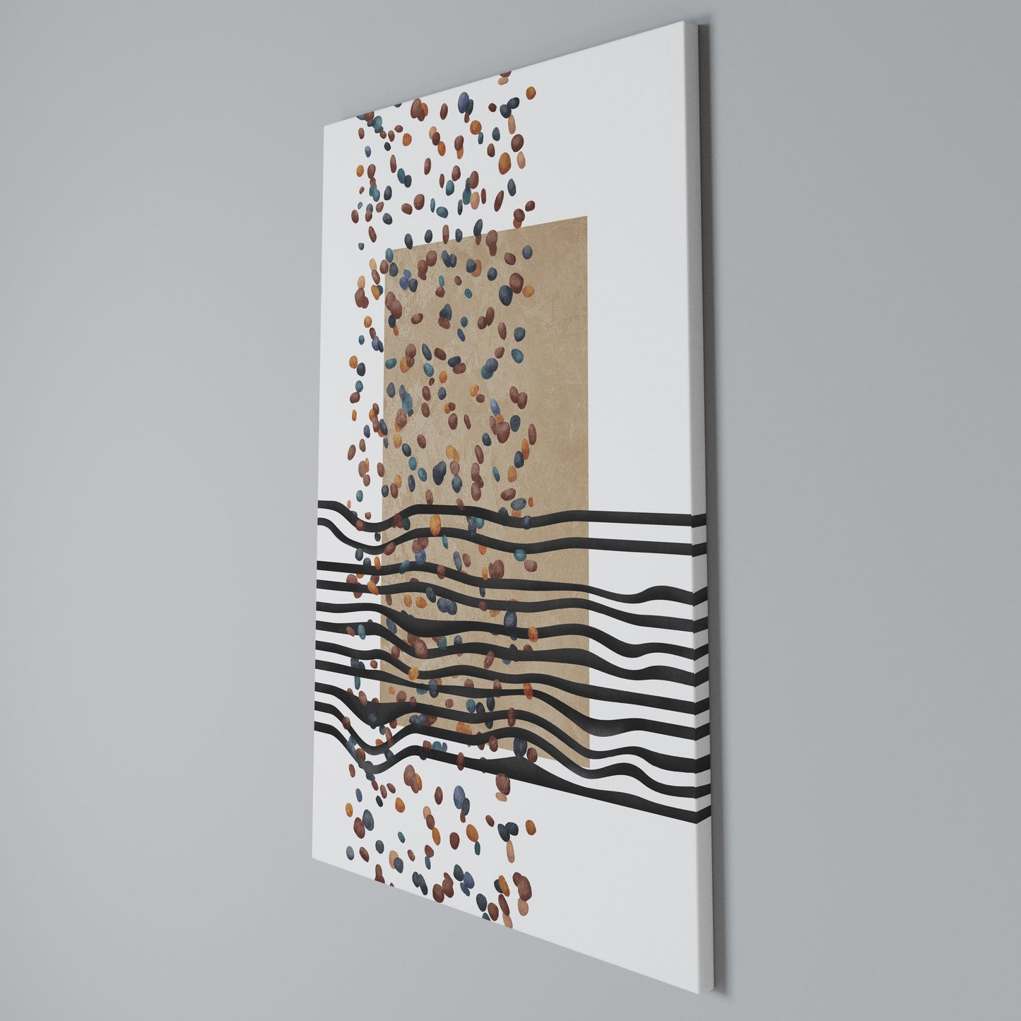 IMAGINARY RAIN Vertical Canvas Print