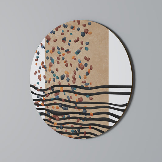 PIOGGIA IMMAGINARIA Arte murale rotonda