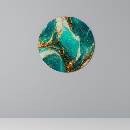 GILDED WHISPERS Round Wall Art
