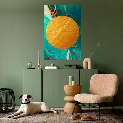 Poster verticale staccabile e attaccabile ETHEREAL AZURE