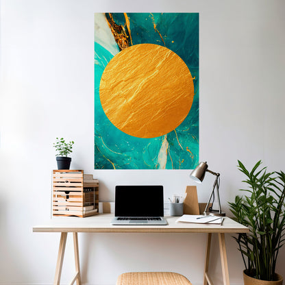 Poster verticale staccabile e attaccabile ETHEREAL AZURE