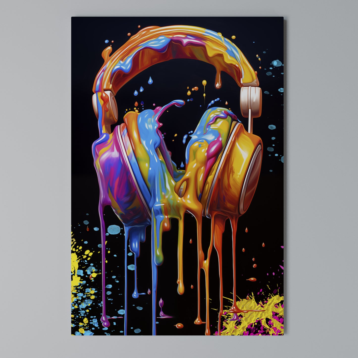 MUSIC IS MY EXTASY Vertical Canvas Print