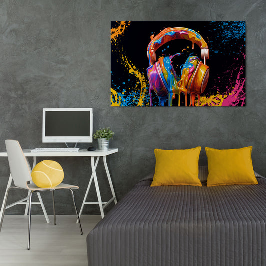 MUSIC IS MY EXTASY Stampa su tela orizzontale