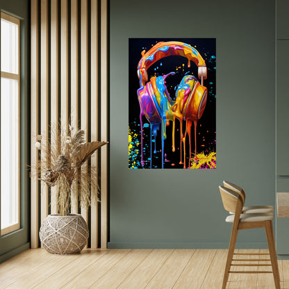 LA MUSICA È LA MIA ESTASI Poster verticale staccabile e attaccabile