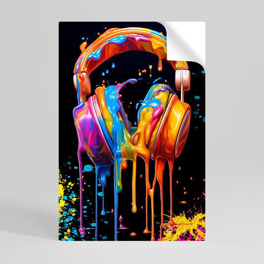 LA MUSICA È LA MIA ESTASI Poster verticale staccabile e attaccabile