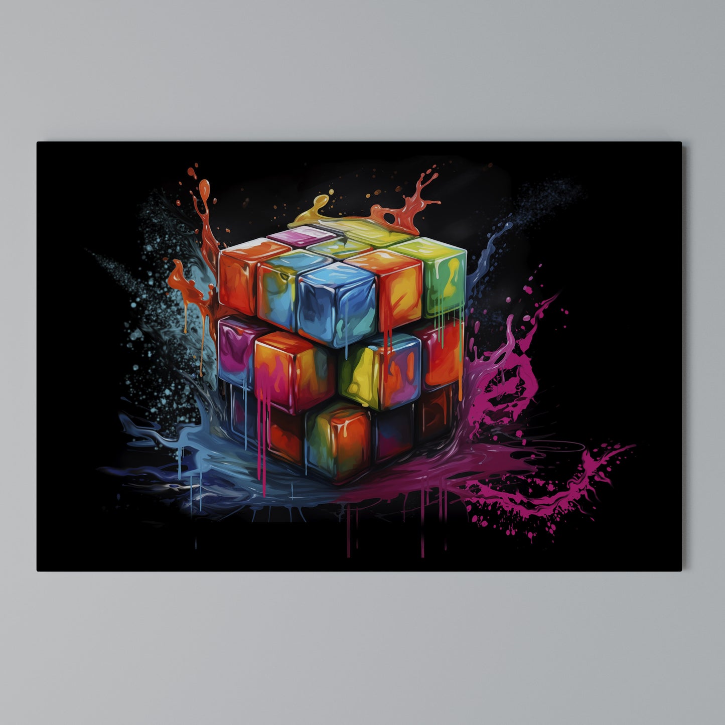 CUBE FUSION Stampa su tela orizzontale