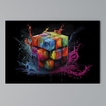 CUBE FUSION Stampa su tela orizzontale