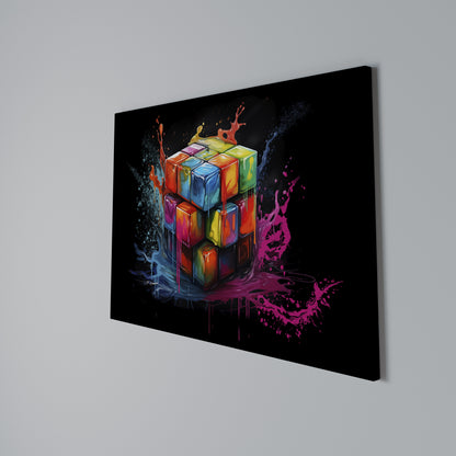 CUBE FUSION Stampa su tela orizzontale