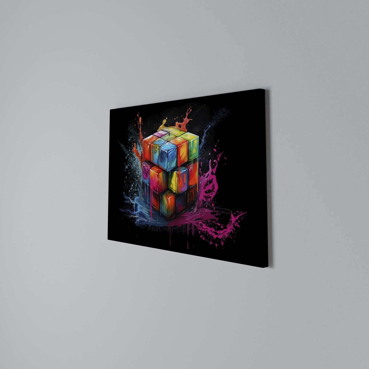 CUBE FUSION Stampa su tela orizzontale