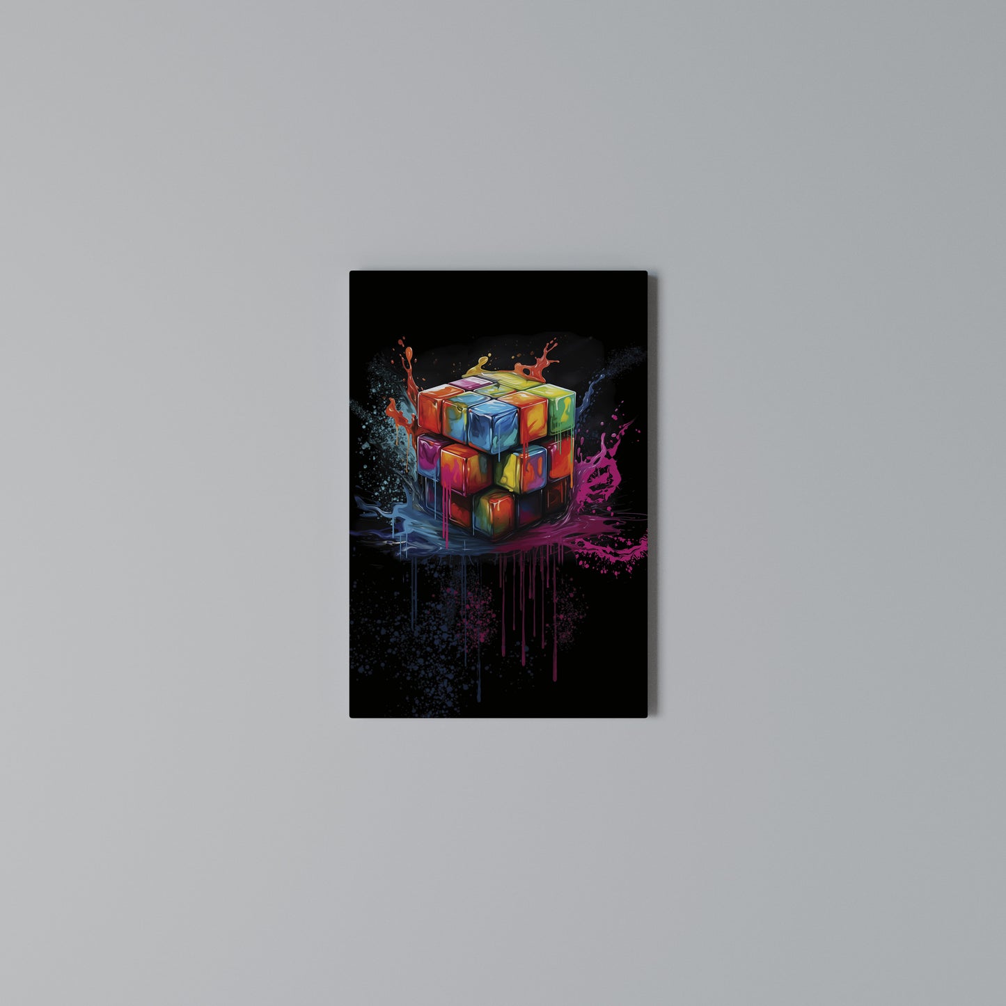 CUBE FUSION Stampa su Tela Verticale