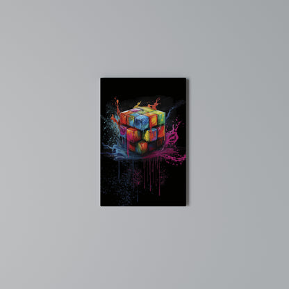 CUBE FUSION Stampa su Tela Verticale