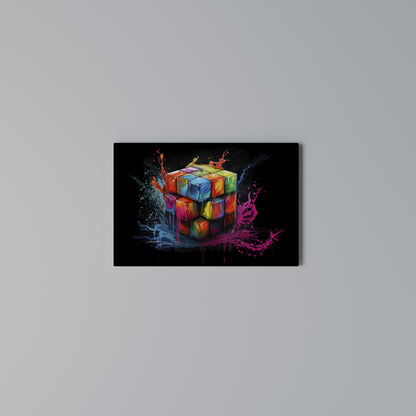 CUBE FUSION Stampa su tela orizzontale