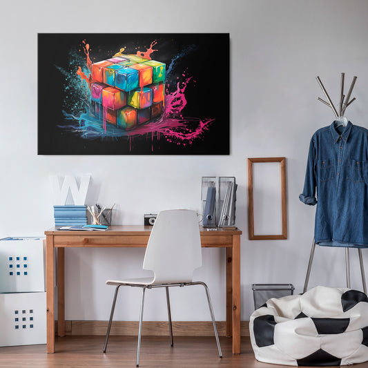 CUBE FUSION Stampa su tela orizzontale
