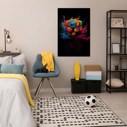 CUBE FUSION Stampa su tela verticale