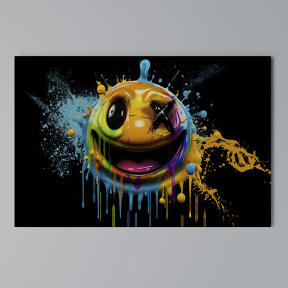 TRIPPY HAPPINESS Stampa su tela orizzontale