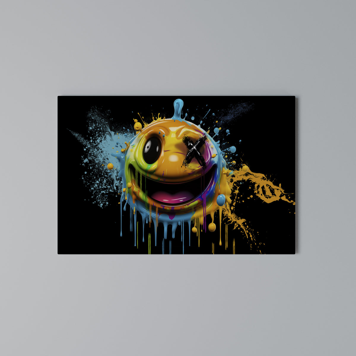 TRIPPY HAPPINESS Stampa su tela orizzontale