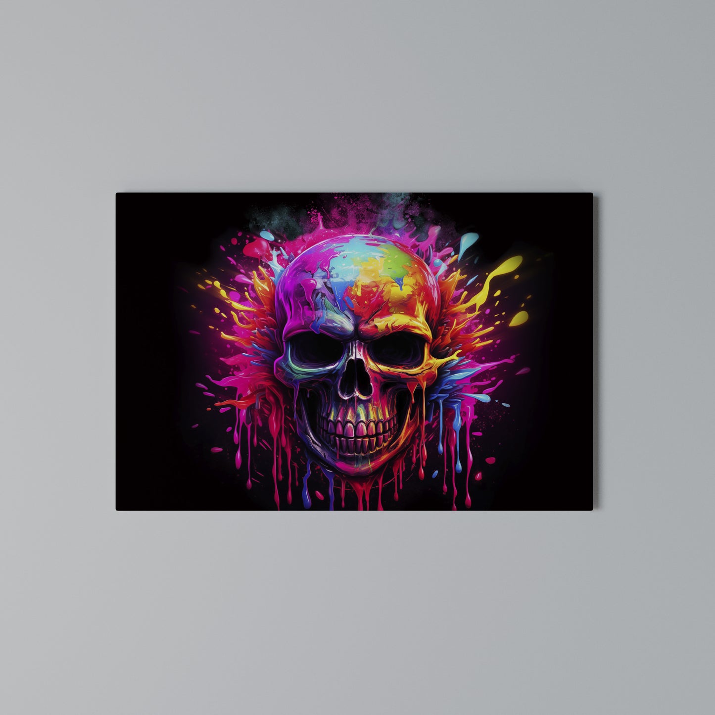 SKULL QUEST Stampa su tela orizzontale