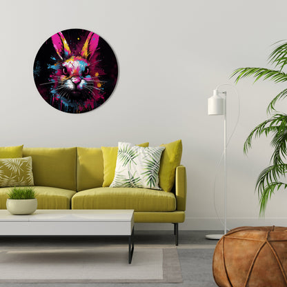 DON'T FOLLOW THE RABBIT Round Wall Art