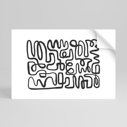 Poster orizzontale staccabile e attaccabile LOST IN THE ECHO