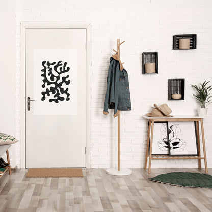 Poster verticale staccabile e attaccabile CHARCOAL CASCADE