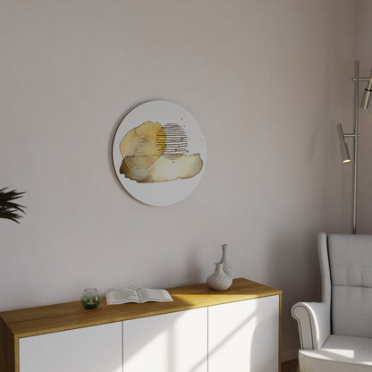 TRANSCENDENT TONES Round Wall Art